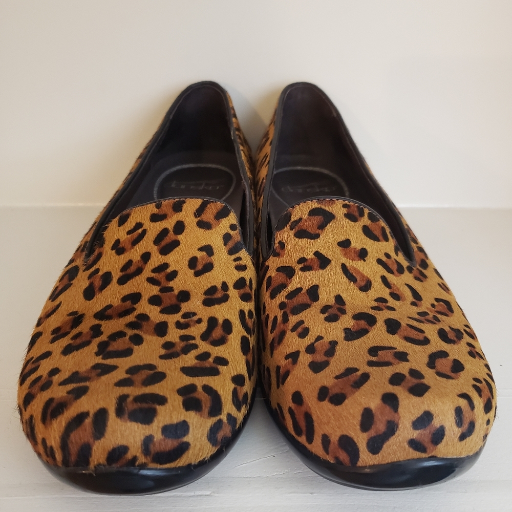 🔥Dansko Olivia Genuine Calf Hair Leopard Print 38 - Picture 3 of 8